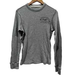 Hollister Y2K Waffle Knit Long Sleeve Mens S Skater Surf Thermal